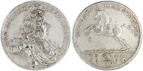 Altdeutsche Münzen und Medaillen

Braunschweig-Calenberg-Hannover

Ernst August, 1679-1698

2/3 Feinsilbertaler 1696 **, HB unter Achsel. Claust...