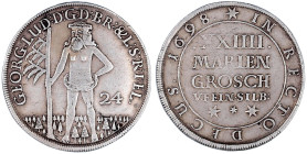 Altdeutsche Münzen und Medaillen

Braunschweig-Calenberg-Hannover

Georg Ludwig, 1698-1714

XXIIII Mariengroschen 1698***, Zellerfeld. Wilder Ma...