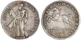Altdeutsche Münzen und Medaillen

Braunschweig-Calenberg-Hannover

Georg Ludwig, 1698-1714

1/3 Ausbeutetaler Feinsilber 1700 HB, Clausthal. Aus...