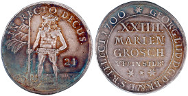 Altdeutsche Münzen und Medaillen

Braunschweig-Calenberg-Hannover

Georg Ludwig, 1698-1714

XXIIII Mariengroschen 1700***, Zellerfeld. Wilder Ma...
