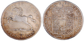 Altdeutsche Münzen und Medaillen

Braunschweig-Calenberg-Hannover

Georg Ludwig, 1698-1714

2/3 Taler Feinsilber 1703 HB, Clausthal. Springendes...