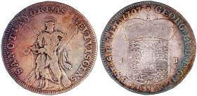 Altdeutsche Münzen und Medaillen

Braunschweig-Calenberg-Hannover

Georg Ludwig, 1698-1714

1/3 Ausbeutetaler 1707 HB (Heinrich Bonhorst) Claust...