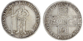 Altdeutsche Münzen und Medaillen

Braunschweig-Calenberg-Hannover

Georg I., 1714-1727

2/3 Taler Feinsilber 1722 C, Zellerfeld. Wilder Mann. se...