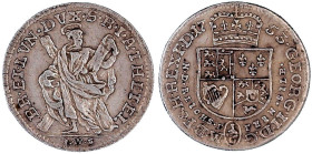 Altdeutsche Münzen und Medaillen

Braunschweig-Calenberg-Hannover

Georg II., 1727-1760

1/6 Ausbeutetaler 1753 I.W.S., Clausthal. St. Andreas. ...