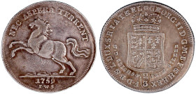 Altdeutsche Münzen und Medaillen

Braunschweig-Calenberg-Hannover

Georg II., 1727-1760

2/3 Taler 1759 I.W.S, Clausthal. Springendes, korpulent...