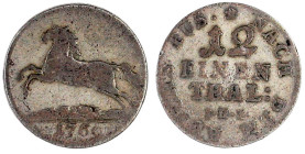 Altdeutsche Münzen und Medaillen

Braunschweig-Calenberg-Hannover

Georg III., 1760-1820

1/12 Taler 1769 IHZ, Hannover. fast sehr schön, sehr s...