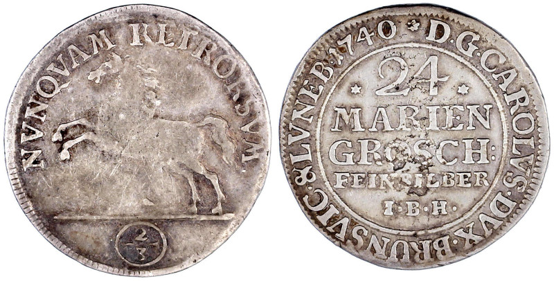 Altdeutsche Münzen und Medaillen

Braunschweig-Wolfenbüttel

Karl I., 1735-1...