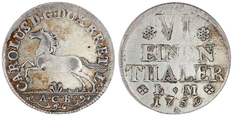 Altdeutsche Münzen und Medaillen

Braunschweig-Wolfenbüttel

Karl I., 1735-1...