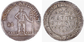 Altdeutsche Münzen und Medaillen

Braunschweig-Wolfenbüttel

Karl I., 1735-1780

24 Mariengroschen 1769 I.A.P., Zellerfeld. Wilder Mann. gutes v...