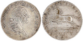 Altdeutsche Münzen und Medaillen

Braunschweig-Wolfenbüttel

Karl I., 1735-1780

1/3 Taler 1779 M-C, Braunschweig. Geändertes Brb. n.r./Springen...