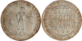 Altdeutsche Münzen und Medaillen

Braunschweig-Wolfenbüttel

Karl Wilhelm Ferdinand, 1780-1806

4 Mariengroschen Feinsilber 1782 CES, Zellerfeld...