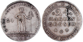 Altdeutsche Münzen und Medaillen

Braunschweig-Wolfenbüttel

Karl Wilhelm Ferdinand, 1780-1806

24 Mariengroschen 1784 C.E.S., Zellerfeld. Wilde...