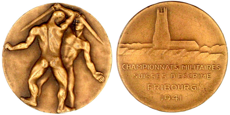 Medaillen

Erotik

Schweiz

Bronzemedaille 1941 von Burckhardt bei Hugueni...