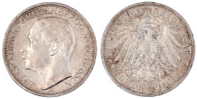 Reichssilbermünzen J. 19-178

Hessen

Ernst Ludwig, 1892-1918

3 Mark 1910 A. vorzüglich. Jaeger 76.
