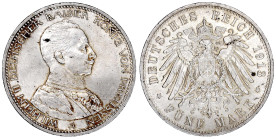 Reichssilbermünzen J. 19-178

Preußen

Wilhelm II., 1888-1918

5 Mark 1913 A, Uniform. fast Stempelglanz, kl. Flecke, sonst Prachtexemplar. Jaeg...
