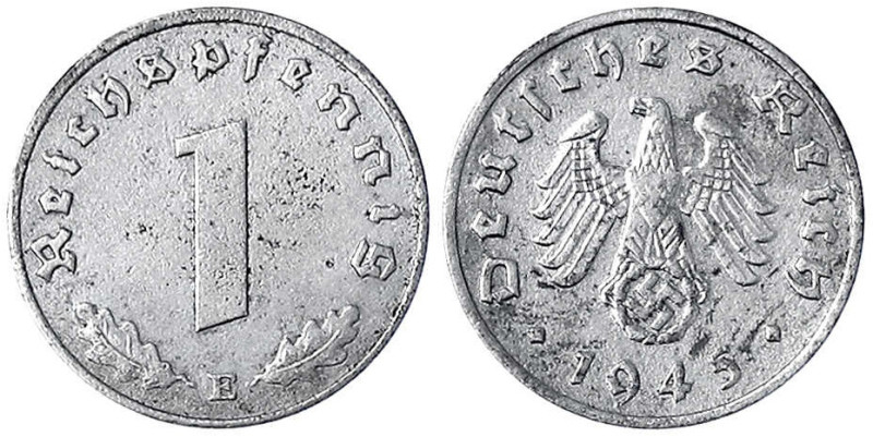 Drittes Reich

Klein/- und Kursmünzen

1 Reichspfennig, Zink 1940-1945

19...