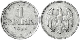 Proben, Verprägungen und Besonderheiten

Weimarer Republik

1 Mark 1924 E. Nur Wertseite dezentriert. sehr schön. Jaeger 311.