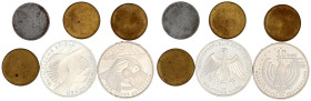 Proben, Verprägungen und Besonderheiten

Bundesrepublik Deutschland

Lots Bundesrepublik

6 Stück: 10 Euro 2011, 125 Jahre Automobil, mit teilwe...