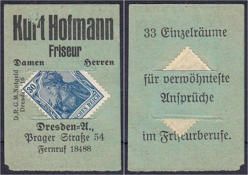 Banknoten

Deutsches Notgeld und KGL

Dresden-Altstadt (Sachsen)

Kurt Hof...