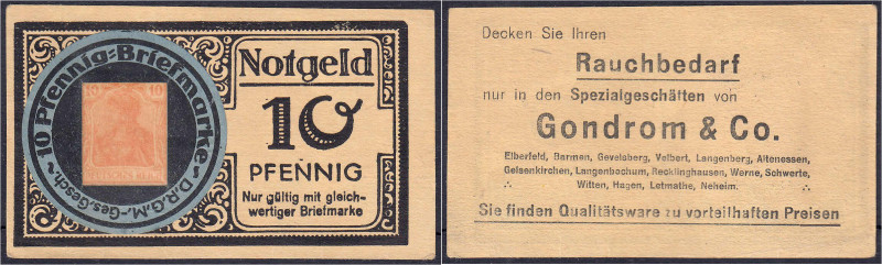 Banknoten

Deutsches Notgeld und KGL

Elberfeld (Rheinland)

Gondrom & Co....