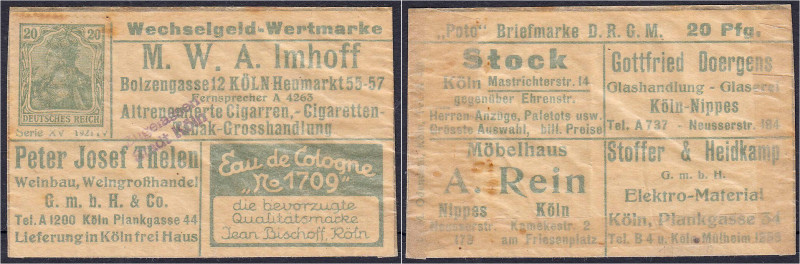 Banknoten

Deutsches Notgeld und KGL

Köln (Rheinland)

Imhoff, M.W.A., Ci...