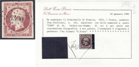 Briefmarken

Ausland

Frankreich

1 Fr. Kaiser Napoleon III (Empire Franc) 1853, karmin, breitrandig, sauber in gestempelter Erhaltung, laut Fot...
