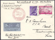 Briefmarken

Ausland

Liechtenstein

1 Fr. Zeppelin 1936, sauber entwertet mit Ersttagsstempel ,,1.V.36 TRIESENBERG". Michel 149.