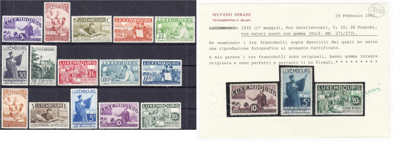 Briefmarken

Ausland

Luxemburg

5 C. - 20 Fr. Internationales Hilfswerk f...