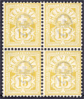 Briefmarken

Ausland

Schweiz

15 C. Kreuz über Wertschild 1882, postfrischer Viererblock in tadelloser Erhaltung. Mi. 2600,-€. Michel 49 (4x)....