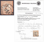 Briefmarken

Deutschland

Deutsches Reich

2 1/2 auf 2 1/2 Gr. Brustschild 1874, schön gestempelt, farbfrisch, sehr gut geprägt und zentriert, m...
