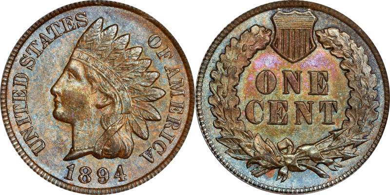 1894 Indian Cent. MS-64 BN (PCGS).
PCGS# 2187. NGC ID: 228N.