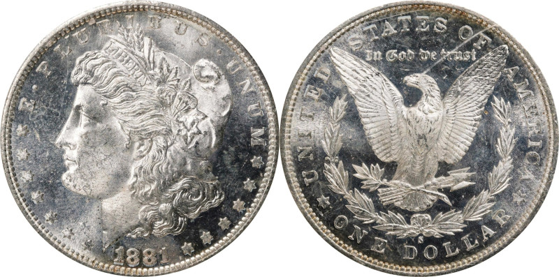 1881-S Morgan Silver Dollar. MS-63 PL (PCGS). OGH Generation 1.2 Rattler.
PCGS#...