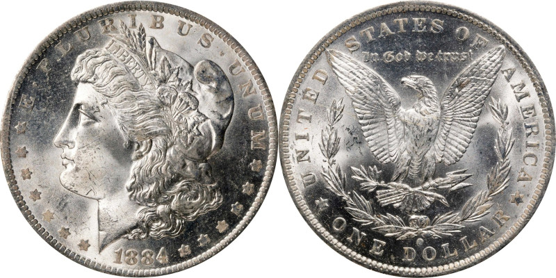 1884-O Morgan Silver Dollar. MS-63 (PCGS). OGH Generation 1.2 Rattler.
PCGS# 71...