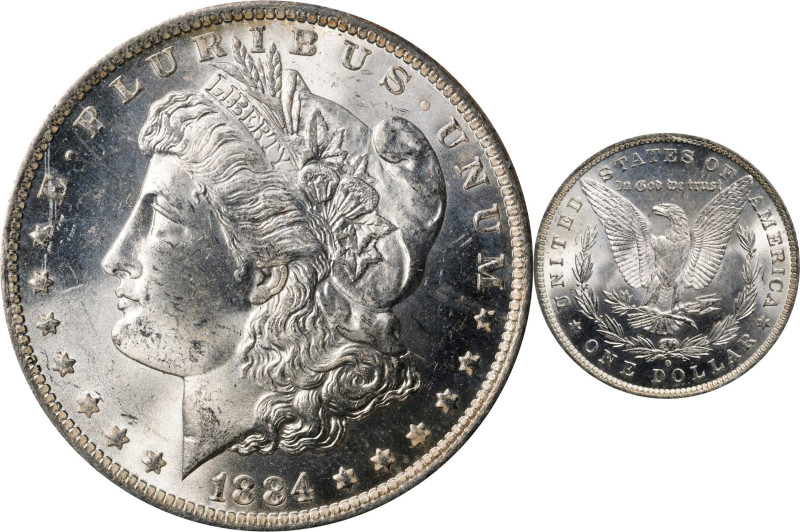 1884-O Morgan Silver Dollar. MS-63 (PCGS). OGH Generation 1.2 Rattler.
PCGS# 71...