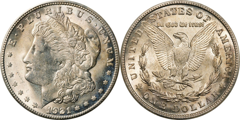 1921-S Morgan Silver Dollar. MS-63 (PCGS). OGH Generation 1.2 Rattler.
PCGS# 73...