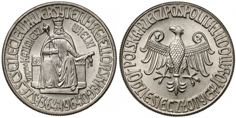 Próba CuNi 10 złotych 1964 Kazimierz Wielki Reference: Parchimowicz P.241.a
Gra...