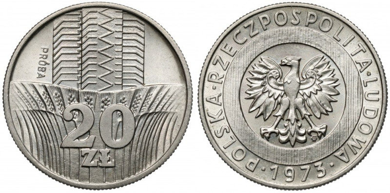 Próba CuNi 20 złotych 1973 Wieżowiec Reference: Parchimowicz P.297.a
Grade: UNC...