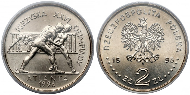 2 złote 1995 Atlanta (zapaśnicy) 
Grade: PCGS MS65