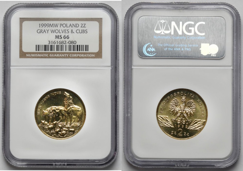 2 złote 1999 Wilk 
Grade: NGC MS66