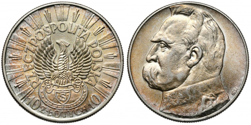 Strzelecki, Piłsudski 10 złotych 1934 Reference: Chałupski 2.31.1.a (R), Parchim...