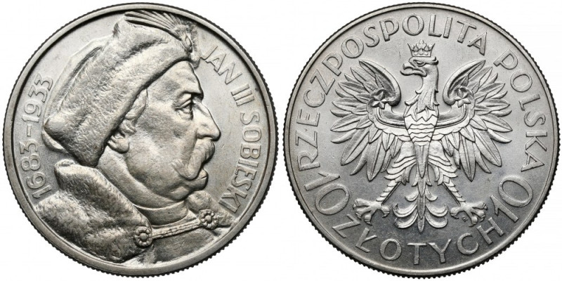 Sobieski 10 złotych 1933 Piękna sztuka. 

Reference: Chałupski 2.29.1.a (R), P...