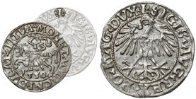 Zygmunt II August, Półgrosz Wilno 1550 - rzadka odmiana RR
