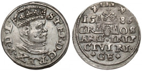Stefan Batory, Trojak Ryga 1586
