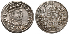 Stefan Batory, Trojak Ryga 1586