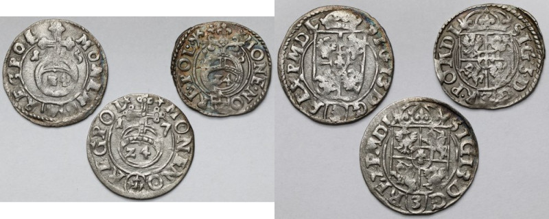 Zygmunt III Waza, Półtoraki koronne 1615-1618 - w tym RZADKI (3szt) W zestawie m...