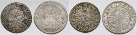 Zygmunt III Waza, Grosze Kraków 1607 GROSS i 1610 - zestaw (2szt) R6