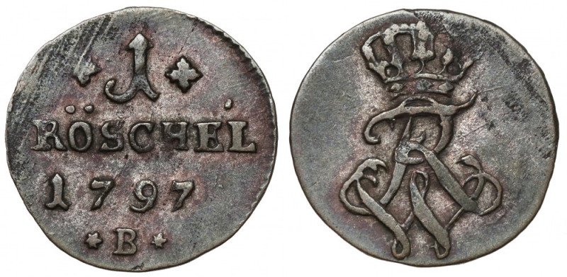 Śląsk, Fryderyk Wilhelm II, Greszel 1797-B, Wrocław 
Grade: VF/VF+