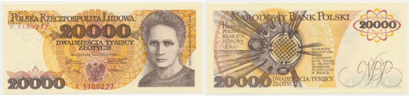 20.000 złotych 1989 - Y Reference: Miłczak 175a
Grade: UNC