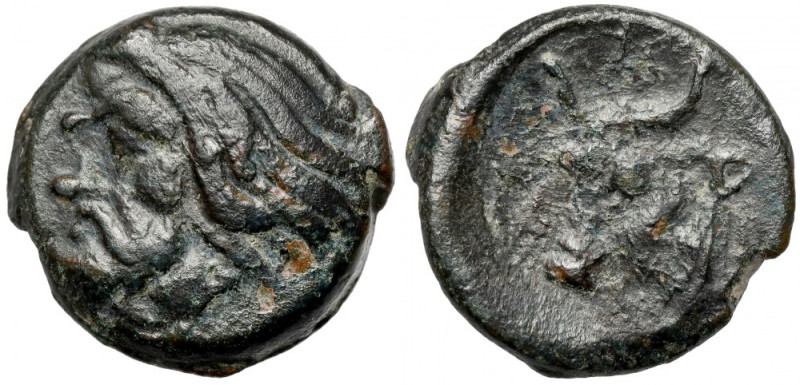 Greece, Thrace / Chersonesus, Pantikapaion, AE16 (IV-III century BC) Obverse: Wr...