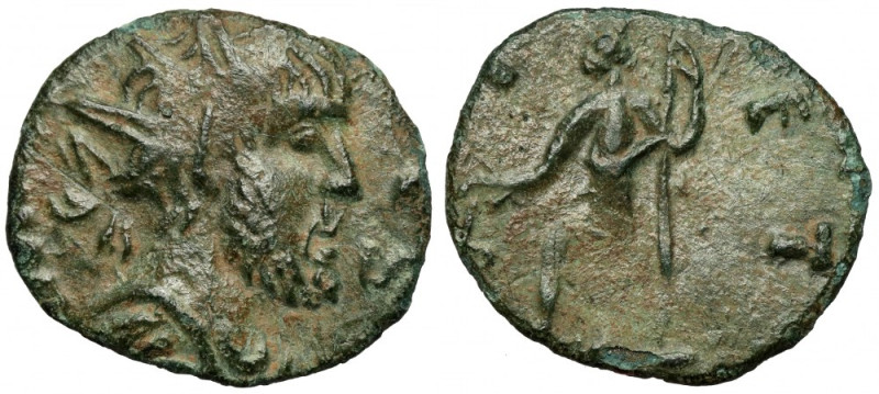 Regnum Barbaricum, Tetricus II (273-274 AD) Antoninian - Imitation Bronze, diame...